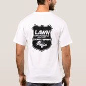芝生の施行のロゴ Tシャツ (裏面)