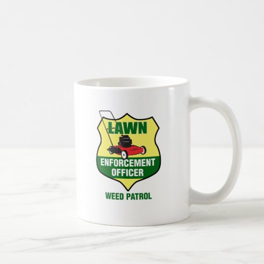 芝生の施行の役人 コーヒーマグカップ (右)