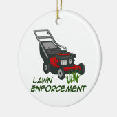 芝生の施行 セラミックオーナメント (左)