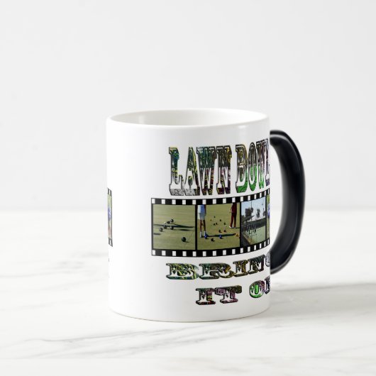 芝生の椀がそれを運ぶ モーフィングマグカップ (正面右)