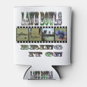 芝生の椀がそれを運ぶ 缶クーラー (正面)