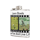 芝生の椀にはおもしろいがあり、生き生きとしている。 フラスク (左)