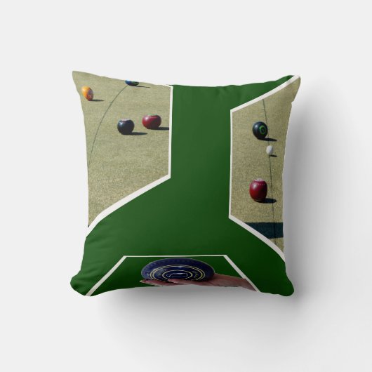 芝生の椀の立体的な芸術 クッション (正面)