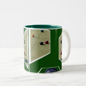 芝生の椀の立体的な芸術 ツートーンマグカップ (正面右)