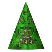 芝生の椀クリスマスツリー パーティーハット (裏面)