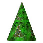 芝生の椀クリスマスツリー パーティーハット (左)