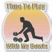 芝生の椀遊は茶碗だ。 シール (正面)