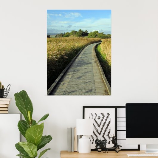 芝生の歩道 ポスター (ホームオフィス)