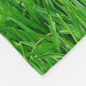 芝生の背景のテンプレート フリースブランケット (角)