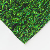 芝生の背景 フリースブランケット (角)