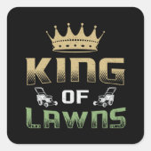 芝生の芝刈り機キングローンズガーデングラス芝刈り スクエアシール (正面)