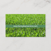 芝生の芝生のサービス業カード 名刺 (裏面)