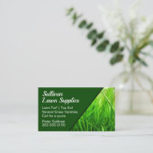 芝生の芝生の芝生の上の土壌サプライヤー 名刺 (スタンド正面)