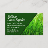 芝生の芝生の芝生の上の土壌サプライヤー 名刺 (正面)