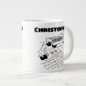 芝生の芝生層に名前を付けてプレゼント ジャンボコーヒーマグカップ (正面右)