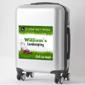 芝生の草刈り切断サービス気に シール (スーツケース)