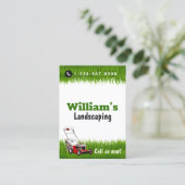 芝生の草刈り切断サービス気に 名刺 (スタンド正面)