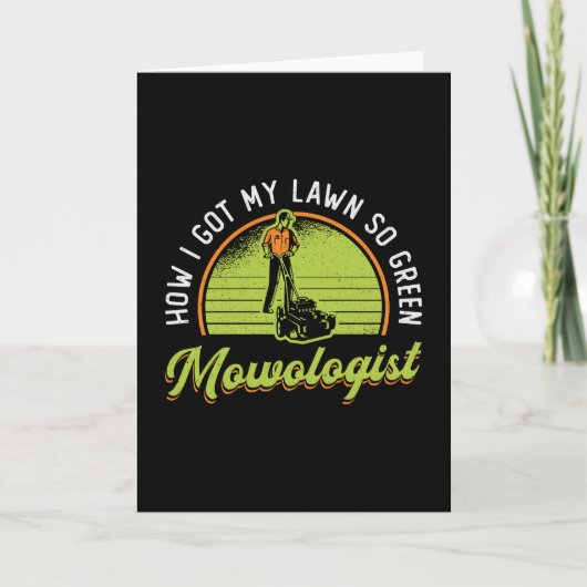 芝生の草刈り方法得私の芝刈り機 カード (正面)