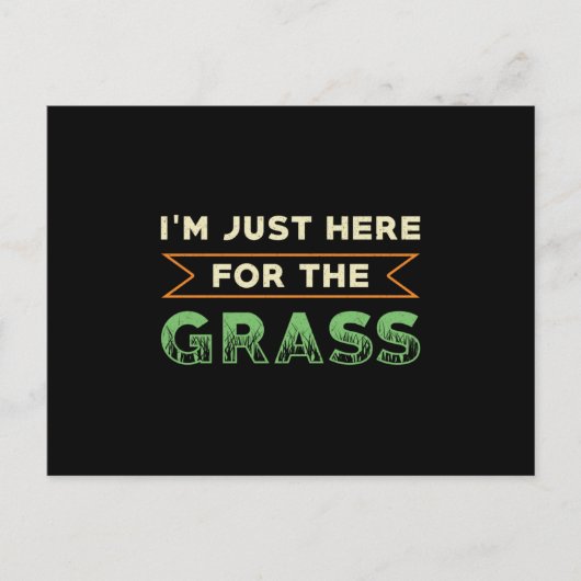 芝生の草刈り機を見に来たばかりだ ポストカード (正面)