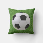 芝生の運動場のサッカーボール クッション (裏面)