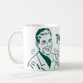 芝生はそれ自身を刈ろうとはしていません! (Dadism #191) コーヒーマグカップ (左)