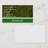 芝生は名刺にスプリンクラーを設置します 名刺 (正面/裏面)