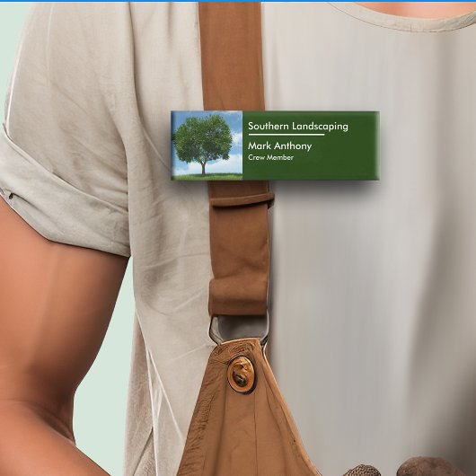 芝生または造園シンプルデザイン 名札