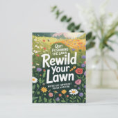 芝生やめの雑草の植物薬を中毒する ポストカード (スタンド正面)