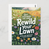 芝生やめの雑草の植物薬を中毒する ポストカード (正面/裏面)