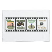 芝生やる気を起こさせるのデザインを写真帯に入れ 枕カバー (正面右)