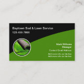 芝生カッコいいモダン及びソッドの名刺 名刺 (正面)