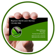 芝生カッコいいモダン及びソッドの名刺