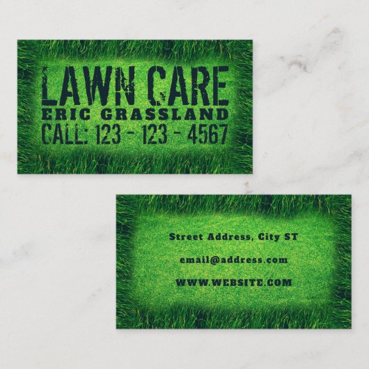 芝生カバー  名刺 (正面/裏面)
