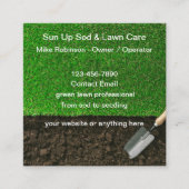 芝生クールSod気にと保守の名刺 スクエア名刺 (正面)