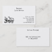 芝生サービスの名刺 名刺 (正面/裏面)