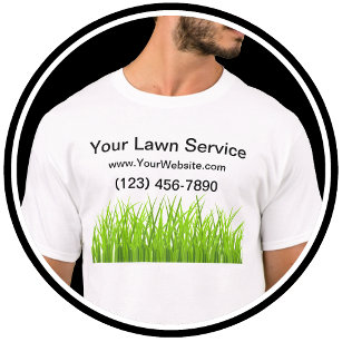 芝生サービスシンプルのワークシャツ Tシャツ