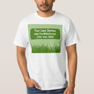 芝生サービス仕事のワイシャツ Tシャツ