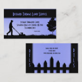 芝生サービス風景スカイブルービジネスカード 名刺 (正面/裏面)