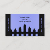 芝生サービス風景スカイブルービジネスカード 名刺 (裏面)