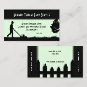 芝生サービス風景ライトグリーンの名刺 名刺 (正面/裏面)