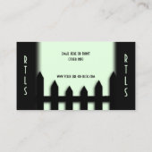 芝生サービス風景ライトグリーンの名刺 名刺 (裏面)