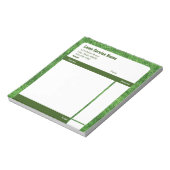 芝生サービス グリーン ビジネス領収書 ノートパッド (回転)