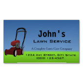 芝生サービス マグネット名刺 (正面)