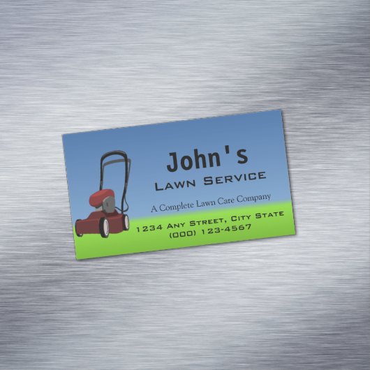 芝生サービス マグネット名刺 (インサイチュ)