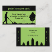 芝生サービス（横） （両面） 名刺 (正面/裏面)