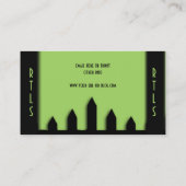 芝生サービス（横） （両面） 名刺 (裏面)