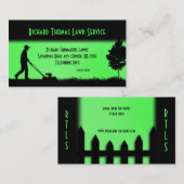 芝生サービス(横)緑の名刺 名刺 (正面/裏面)