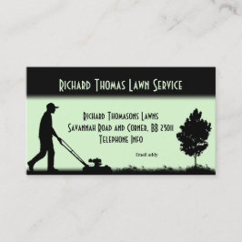 芝生サービス（横）（薄い緑） 名刺