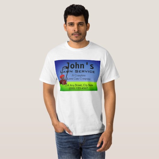 芝生サービス Tシャツ (正面フル)