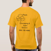 芝生サービスTシャツ Tシャツ (裏面)